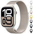 thumbnail image 1 of Correa de reloj OULUOQI de malla de acero inoxidable Apple 38-49 mm, 1 of 7