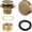 Champagne Bronze, variant on Tip-Toe Tub Trim Set with Two-Hole Overflow Faceplate and No Plumber’s Gasket, Replacement Bath Drain Trim Kit with Universal Fine/Coarse Thread, No Putty Installation by (Matte Black)