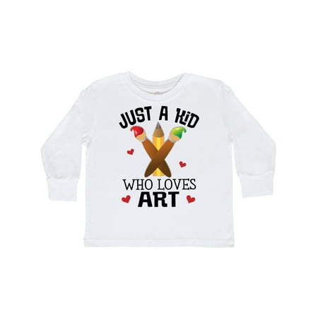 

Inktastic Artist Kid Who Loves Art Gift Toddler Boy or Toddler Girl Long Sleeve T-Shirt