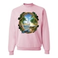 thumbnail image 1 of Wild Bobby, Enjoy Life Vintage Beach Surf Sailboat, Pop Culture, Unisex Crewneck Graphic Sweatshirt, Light Pink, XX-Large, 1 of 4