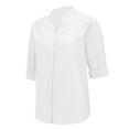 thumbnail image 5 of Colorblock Sleeve Collar Button-Down Blouse | 2025 Women's Summer Cotton-Linen Casual, 5 of 9