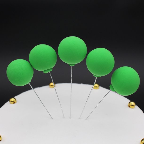 Globo de colores para decoración de pasteles, globo de arcilla pegajosa con luz enchufable, globo de confesión, fiesta de cumpleaños, postre, vestido, tarjeta de inserción
