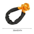 thumbnail image 3 of Heavy Duty Car Tow Rope with Soft Release Buckle, High Molecular Polyethylene Towing Strap for Vehicle Recovery, Rescuing and Hauling, 3 of 6