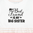 thumbnail image 4 of Inktastic My Best Friend is My Big Sister with Hearts Girls Baby Dress, 4 of 5