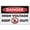 Warning Sign 1, variant on Danger High Voltage Authorised Personnel Only Sign 8"x12" - Aluminum Tin Warning for Home Outdoor Garden, Weatherproof Security Decor
