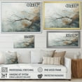 thumbnail image 4 of Designart "Icy Floral Elegance I" Abstract Shapes Floater Framed Wall Art Living Room, 4 of 5