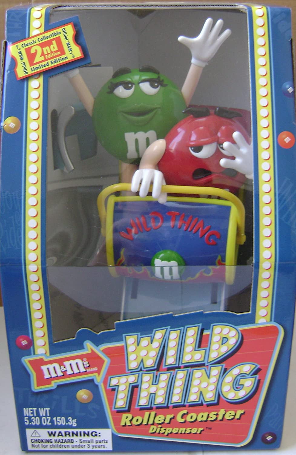 M&M's Candy Dispenser Wild Things RollerCoaster Limited Edition