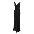 thumbnail image 1 of Qarigey Vestido dividido con cuello en V para mujer, Color sólido, verano, sin mangas, ajustado, vestidos de noche, algodón suave, largo hasta el conjuntos de ropa S Qarigey AP012247-01, 1 of 5