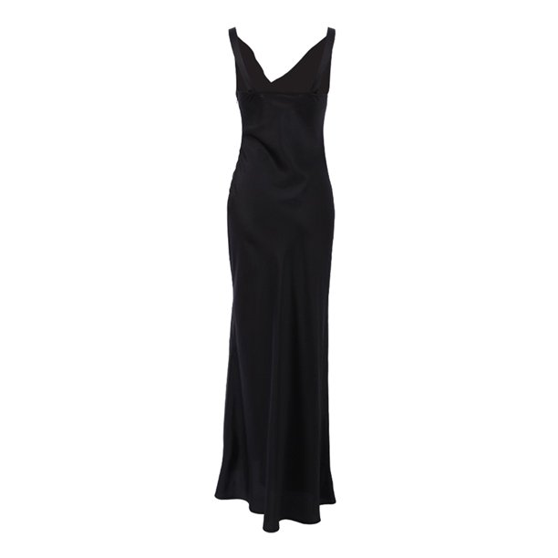 Sonducket Vestido dividido con escote en V para mujer, vestidos sexis ajustados sin mangas de verano de Color sólido, ropa informal de algodón hasta el conjuntos de ropa S Sonducket AP012247-01