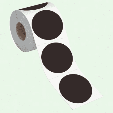 1500 PCS Round Black Color Coded Dot Stickers, 1/2 Inch Diameter, Inventory Labels for Office, Retail, Home