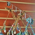 thumbnail image 4 of 15"L Five Hook Chrome Waterfall Faceout Hook. 1.25" Between Each Station: Hooks 0.25" Diameter, 10-Pack, 4 of 4
