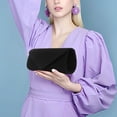 thumbnail image 3 of Women Evening Bag Clutch Purse Handbag With Detachable Chain Strap For Wedding Party Velvet Solid Color Clutch with Hand Strap Small Clutch Pedal Extender Go Cart Clutches 3/4 Bore 12 Tooth Max 3/4, 3 of 3