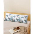 thumbnail image 2 of Sea Turtle Coastal Long Body Pillow Cover 20x60 Inch, Summer Beach Coral Ocean Blue Nautical Decorative Pillowcase with Zipper, Microfiber Pillow Protector, Soft Breathable Long Pillowcases for Women, 2 of 9