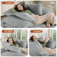 thumbnail image 6 of Rophefx Oversized Chaise Lounge with Adjustable Backrest,54.8" Cloud Sofa Bed with Deep Seat for Living Room,Grey, 6 of 6