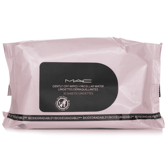 MAC Gently off Micellar Makeup Remover Wipes Mini, 30 Sheets