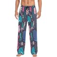 thumbnail image 2 of FREEAMG Underwater Cartoon Animal Pajama Pants for Men, Men's Separate Bottoms, Pure Cotton Comfortable Lounge Pants?415?, 2 of 7