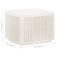 thumbnail image 4 of Mesa de patio VidaXL, moderna, blanca y ligera, de plástico, 4 of 8