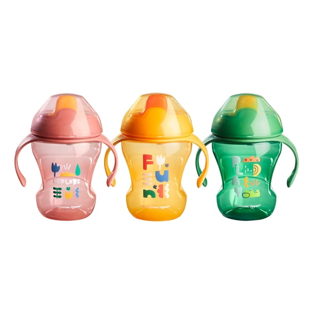 Tommee Tippee Set de 3 Vasos Entrenadores Sippee, a Prueba de Derrames 237 ml