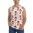 thumbnail image 2 of Fotbe Men's Dachshund Dog Heart Print Men's Sleeveless Muscle Tank Tops Casual T-Shirts for Gym Workout Beach-3X-Large, 2 of 8