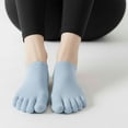 thumbnail image 3 of 5Pairs Women Toe Socks Five Toe Cotton Socks Ankle Sock with Toes Separated for Women Men Athletic Running, 3 of 6