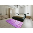 thumbnail image 4 of Ahgly Company Indoor Square Patterned Pastel Purple Pink Area Rugs, 7' Square, 4 of 6