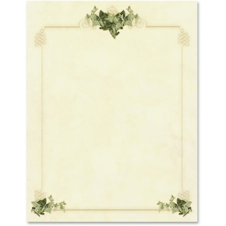 Geographics, GEO46895S, Ivy Corners Letterhead Paper, 100 / Pack, Beige