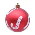 thumbnail image 4 of Christmas Ornaments, 6PCS Red Candy Cane Ball Set for Christmas Tree Decorations, Shatterproof Hanging Baubles with Strings, Holiday Party Home Decor Accessories 2025 Trend, 4 of 9