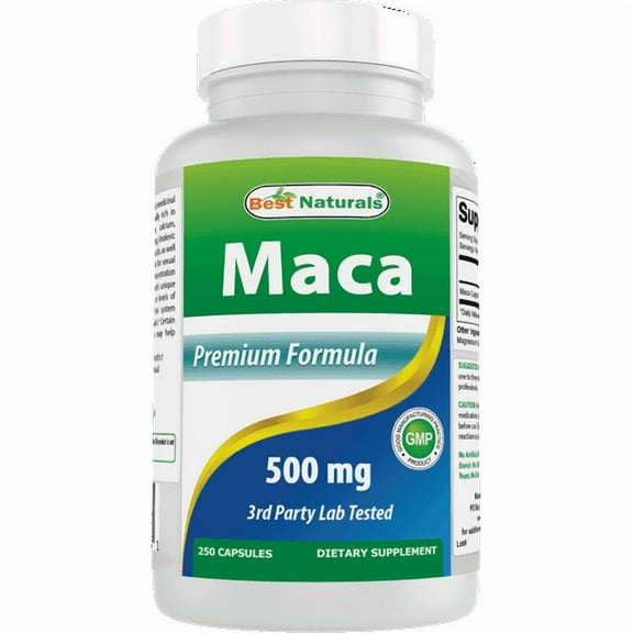 (2 pack) Best Naturals Maca 500 mg 250 Capsules