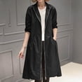 thumbnail image 4 of Long Windbreaker Jacket Women 2025 Long Sleeve Lightweight Loose Windproof Zip Up Coat with Pockets Outerwear, 4 of 6