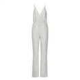 thumbnail image 3 of Danhjin Women's Sexy Slim Fit Sleeveless Sequin Suspender Playsuit Party Jumpsuits on, 3 of 6