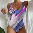thumbnail image 2 of MKLEKYY Trajes De Baño Mujer Control Abdomen 2023 Women'S 1 Piece Swimwear Women'S Beach Swimsuit Tie Dyed 3D Printed European And Summer 849, 2 of 5