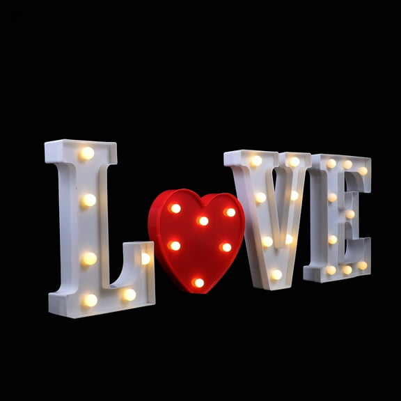 Love Decorative Lights Marquee up Letters Blush Room LED Sign Decoration Wedding White