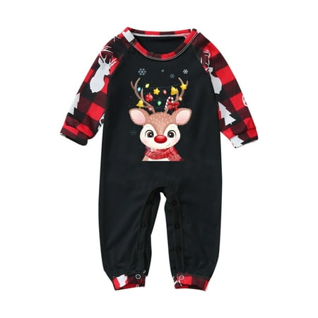 

Christmas Pajamas able Christmas Print Family European And American Pajamas Parent-child Suit Baby Baby Pajamas Toddler Pajamas