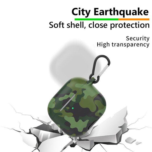 Funda de auriculares inalámbricos para AirPods 3 Print Protect Case (verde camuflaje)