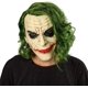 thumbnail image 2 of Máscara de látex de Joker, tocado, disfraz de Joker para Halloween, máscara de látex de Arthur Fleck, disfraz de payaso aterrador de terror, peluca de pelo verde, disfraz de Halloween, 2 of 5