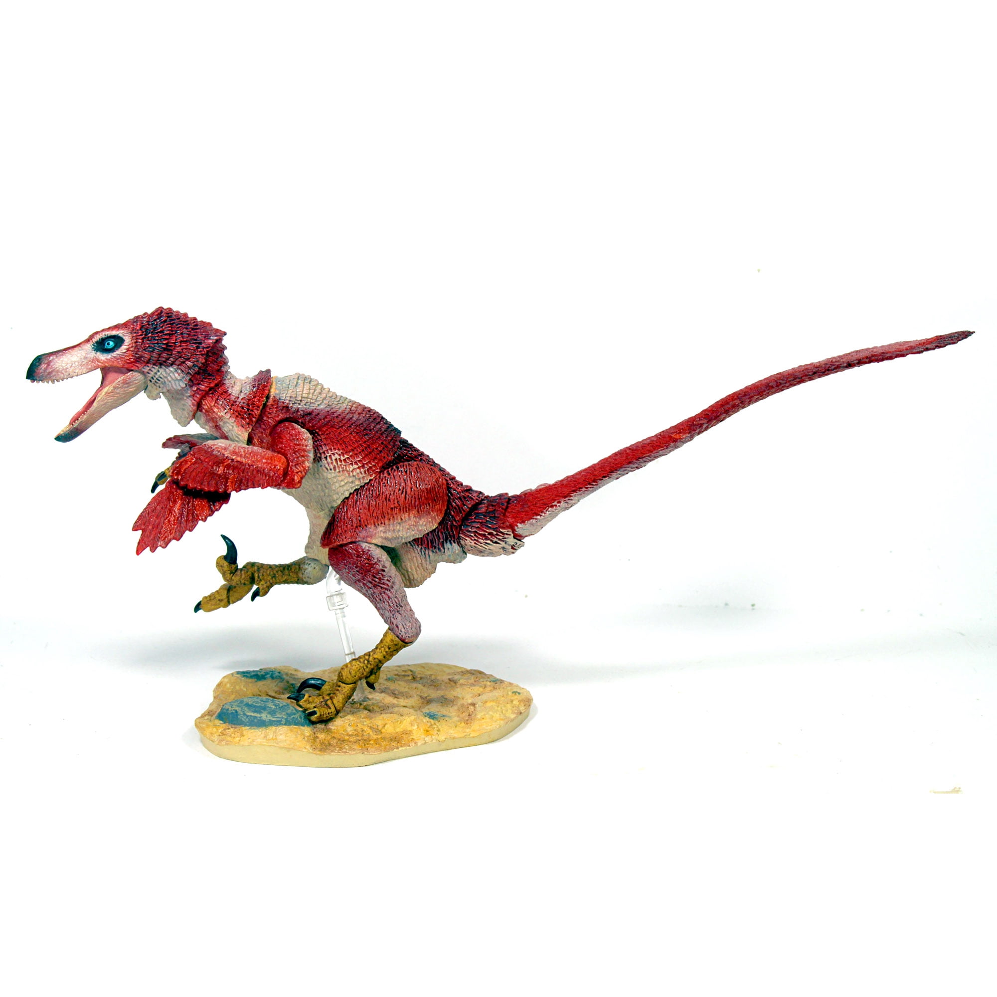 Beasts Of The Mesozoic: Velociraptor Osmolskae Version 2 Red - 1/6 Scale Dinosaur Action Figure -12" Articulated Collectible Miniature, Hand-Painted