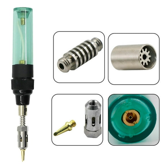 Soldador de Gas de hierro inalámbrico Kit de herramientas de la antorcha de la de soldadura 35-45 tiempo de tiempo de tiempo de de tiempo de funcionamiento Verde
