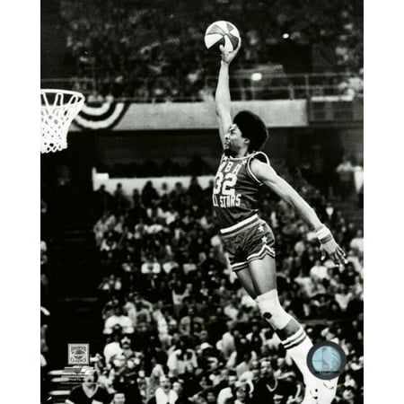 Julius Erving Slam Dunk Contest 1976 All-Star Game Photo (Julius Erving Best Dunks)