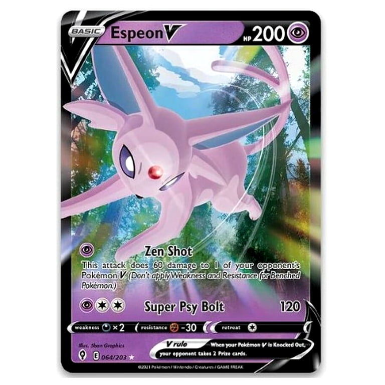 Pokemon V Heroes Espeon Tin Set (5 Booster Packs & Foil Card