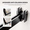 thumbnail image 5 of 56-60" Fully Frameless Double Sliding Bathtub Door, 5/16" (8mm) Clear Tempered Glass with Stainless Steel Nickel Hardware, 5 of 9