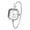 Silver, variant on Women's Square Imitation Pearl Bangle Bracelet Watch: Bar Marker Dial for Office & Daily Wear