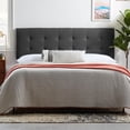 thumbnail image 3 of Rest Haven Charleston Upholstered Headboard with 4 USB Ports, Full, Charcoal, 3 of 10