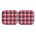 thumbnail image 7 of Xecao Heart Plaid for Foldable Car Sun Shades (2-Pack) offer sun protection with an easy-fold design for convenient windshield shading., 7 of 7