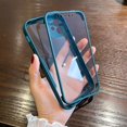 thumbnail image 1 of Lujosa funda transparente frontal + trasera de cuerpo completo 360 para iPhone 13 14 11 12 Pro Max XS X XR 7 8 Plus SE, funda de silicona a prueba de golpes Tan Jianjun unisex, 1 of 2