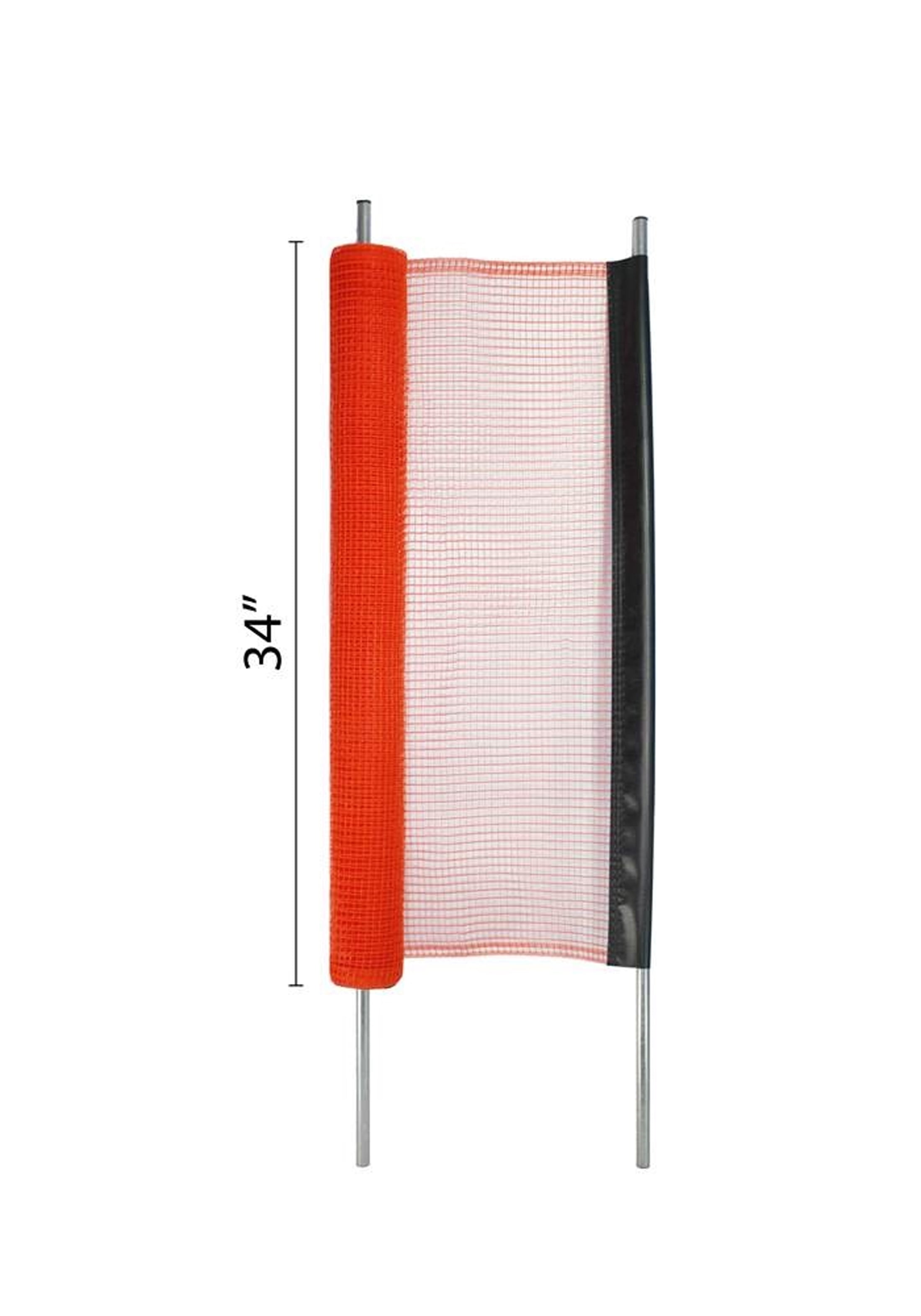 KidKusion Driveway Safety Net, Child, 20 ft Long, Polyethylene, Steel, Gate, 1 CT, Black