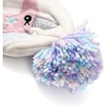 thumbnail image 5 of Gorro bordado para niños Brillar conjunto de guantes gorro de invierno con pompón gorro de ganchillo de punto suave y cálido Talla única, 5 of 5