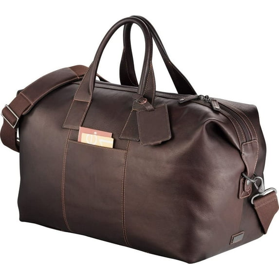 Kenneth Cole New York EQ34 Kenneth Cole Colombian Leather Weekender Duffel Duffle Tote Bag