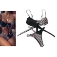 thumbnail image 3 of Traje de baño de bikini sexy para nadar, traje de baño de bikini de natación, tankini, sujetador push up, braguita baja L, 3 of 9