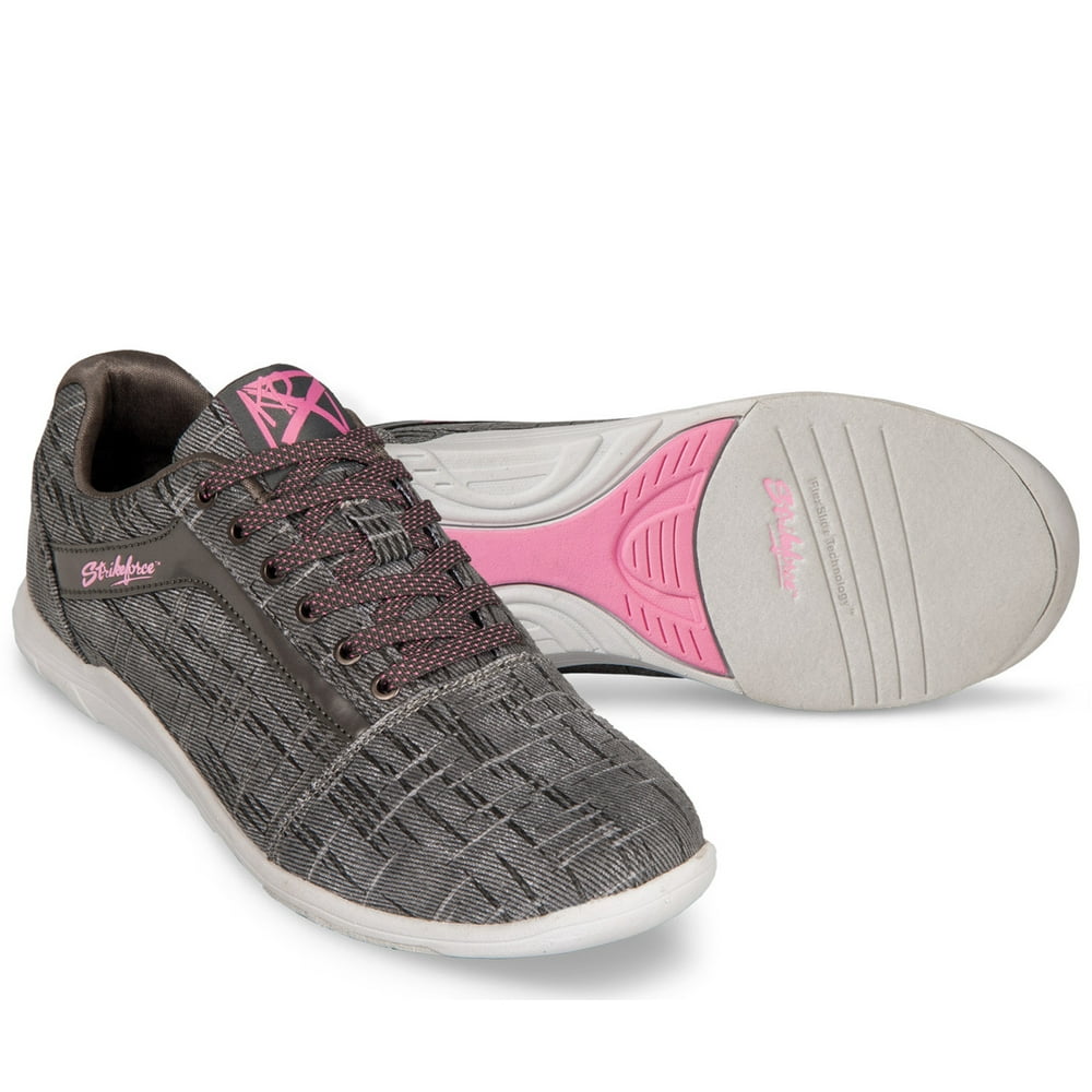 KR Strikeforce Womens Nova Lite Ash/Hot Pink Wide Width Shoe Size 06