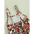 thumbnail image 6 of Bagilaanoe Toddler Baby Girl Jumpsuit Sleeveless Spaghetti Strap Football Print Romper Overalls 1T 2T 3T 4T 5T 6T Kids Long Pants Outfits, 6 of 8